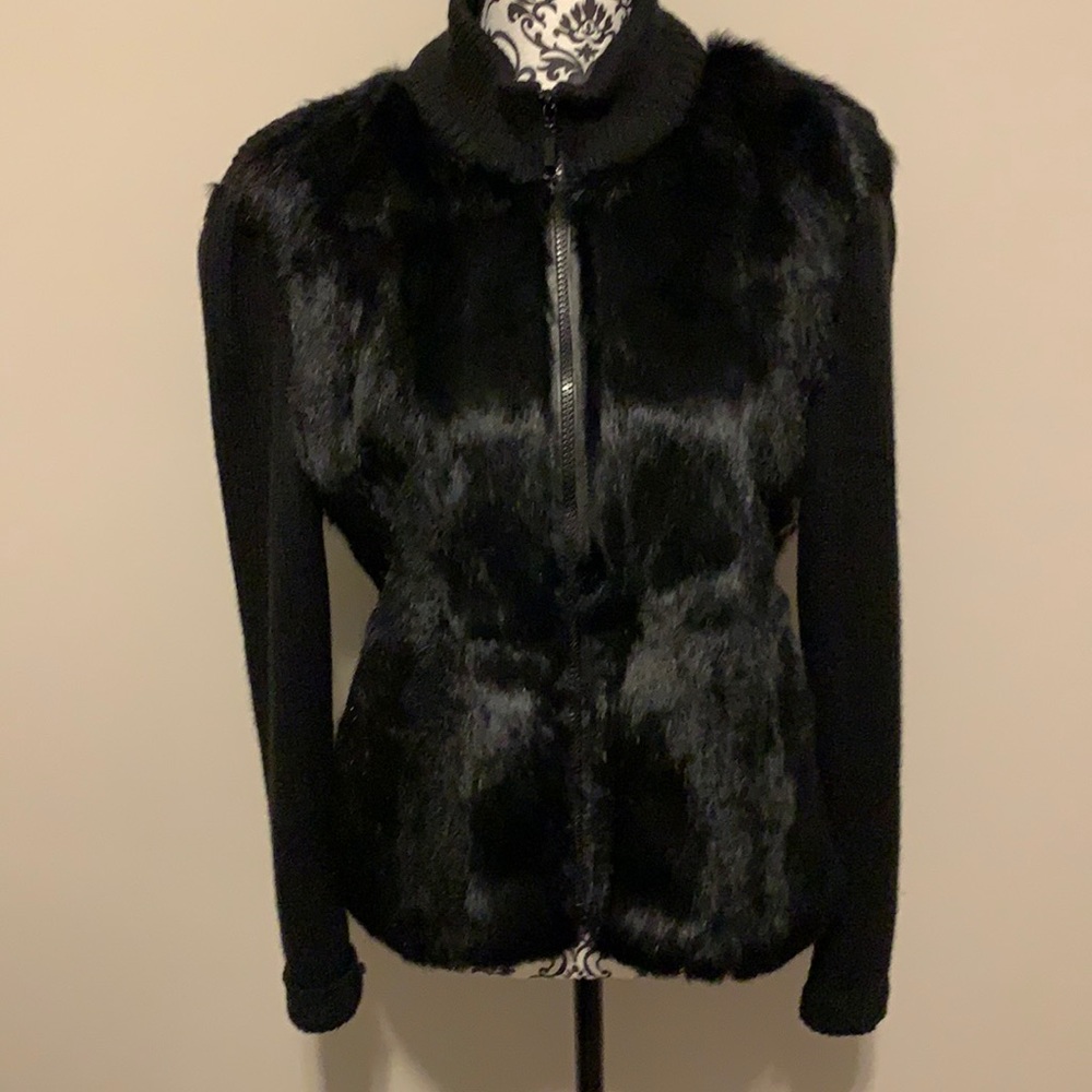 Kalico Womans Long Sleeve Zip Up Sweater Size S